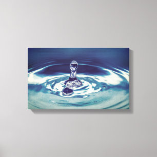 3D Decoration Water Drop Box Canvas Print
