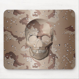 3D Desert Camo Skull Mouse Pad