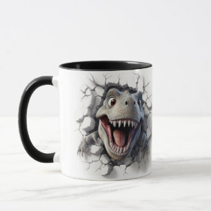 3D Dinosaur Hole In A Wall Mug - Unleash Your Inne