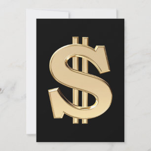 3D dollar sign