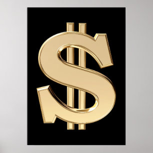 3D dollar sign