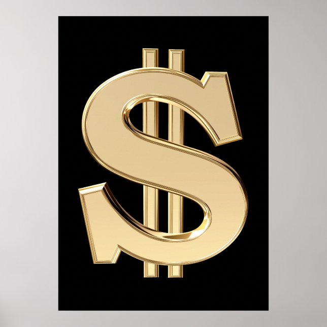3D dollar sign (Front)