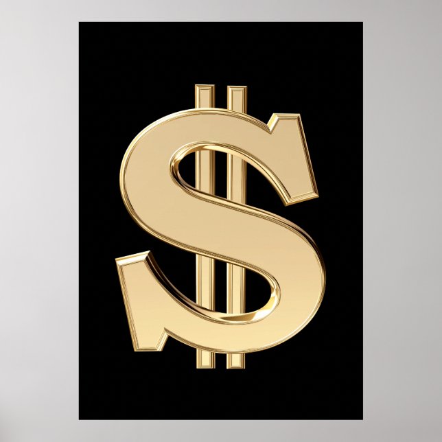 3D dollar sign (Front)