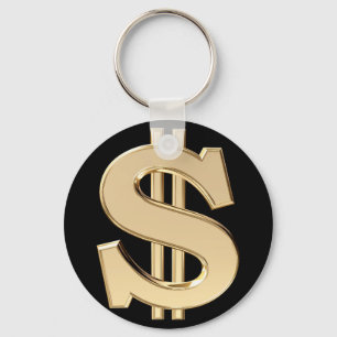 3D dollar sign Keychain