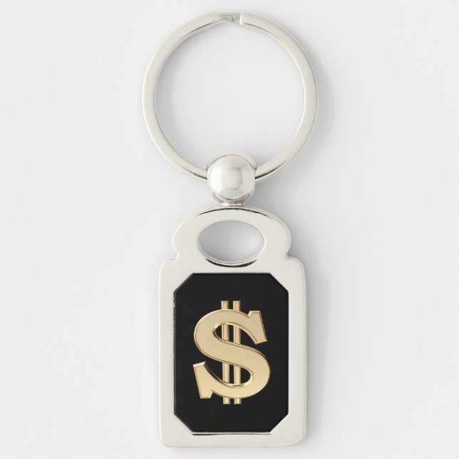 3D dollar sign Keychain (Front)