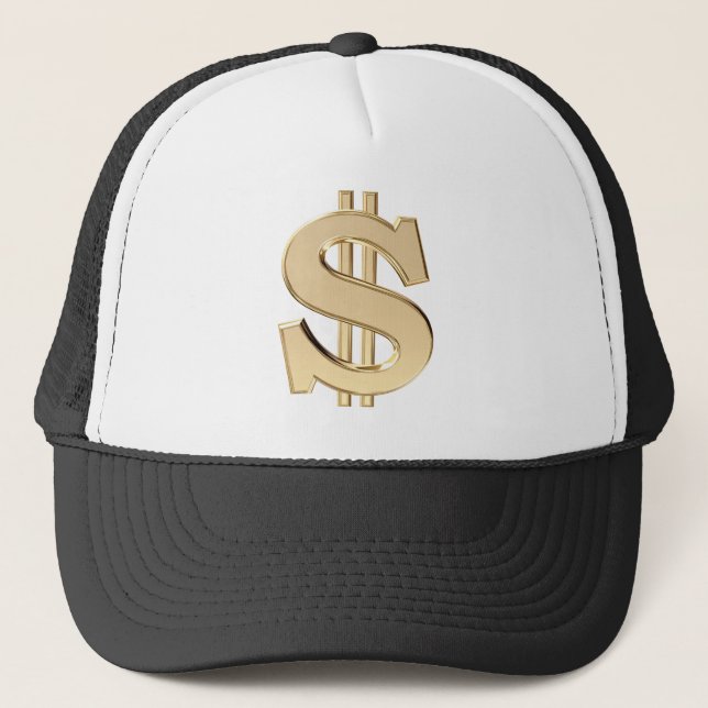 3D dollar sign Trucker Hat (Front)