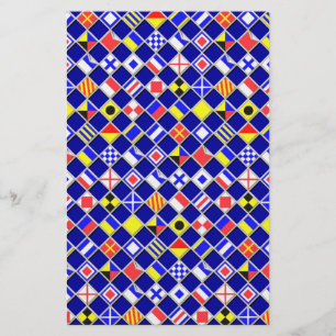 3D Effect Chequered Nautical Flag tiles Decor Stationery