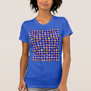 3D Effect Chequered Nautical Flag tiles Decor T-Shirt