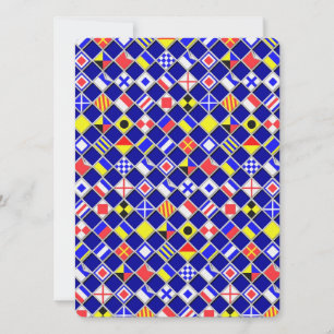 3D Effect Chequered Nautical Flag tiles Pattern