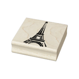 3d Eiffel tower, France clipart Rubber Stamp