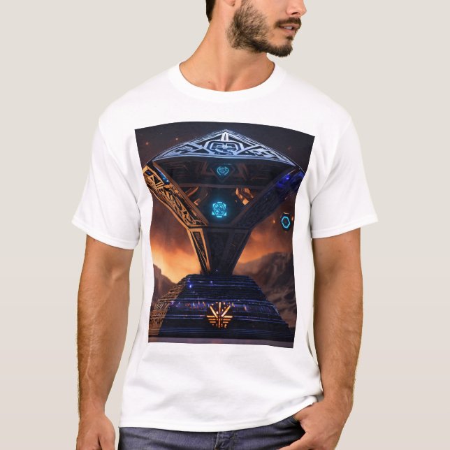 3D Estilo Azteca T-Shirts –Bold, Artistic & Unique (Front)