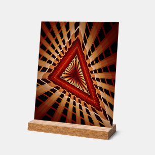 3D Fantasy Network Modern Fractal Graphic Design Acrylic Sign