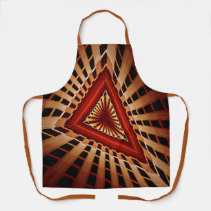3D Fantasy Network Modern Fractal Graphic Design Apron