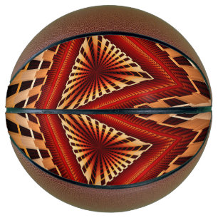 3D Fantasy Network Modern Fractal Graphic Design Basketball