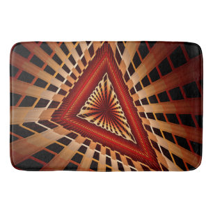3D Fantasy Network Modern Fractal Graphic Design Bath Mat