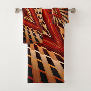 3D Fantasy Network Modern Fractal Graphic Design Bath Towel Set
