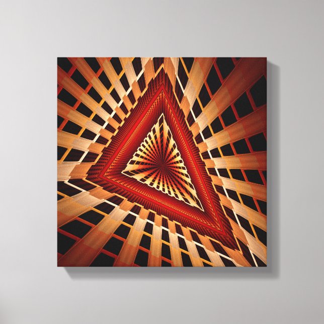 3D Fantasy Network Modern Fractal Graphic Design Canvas Print (Front)