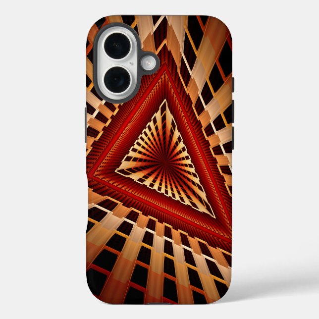 3D Fantasy Network Modern Fractal Graphic Design Case-Mate iPhone Case (Back)