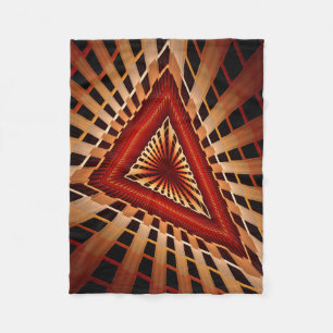 3D Fantasy Network Modern Fractal Graphic Design Fleece Blanket