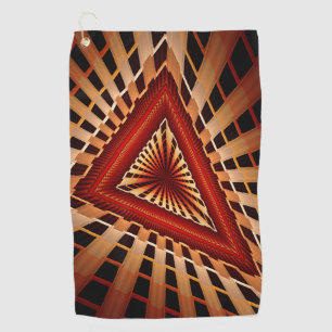 3D Fantasy Network Modern Fractal Graphic Design Golf Towel
