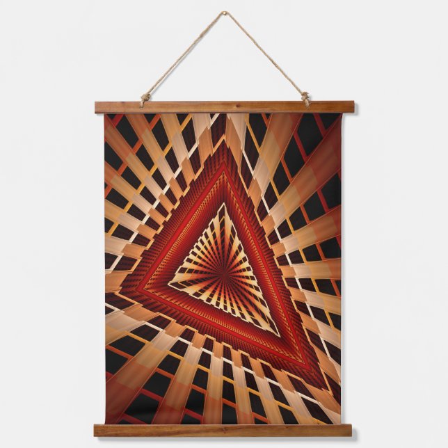 3D Fantasy Network Modern Fractal Graphic Design Hanging Tapestry (Front)