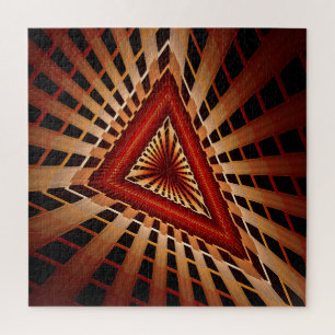 3D Fantasy Network Modern Fractal Graphic Design Jigsaw Puzzle