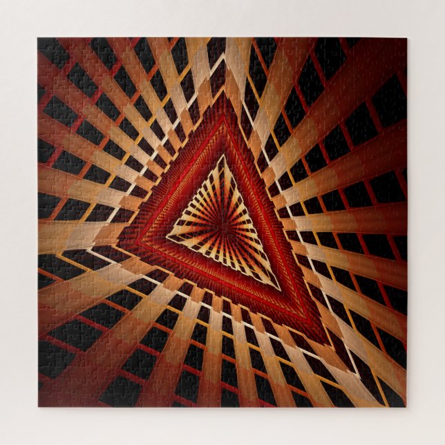 3D Fantasy Network Modern Fractal Graphic Design Jigsaw Puzzle (Vertical)