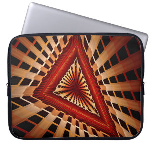3D Fantasy Network Modern Fractal Graphic Design Laptop Sleeve