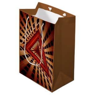 3D Fantasy Network Modern Fractal Graphic Design Medium Gift Bag