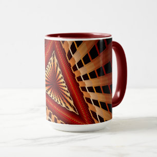 3D Fantasy Network Modern Fractal Graphic Design Mug