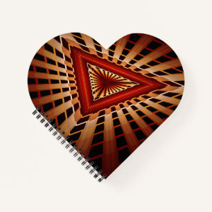 3D Fantasy Network Modern Fractal Graphic Design Notebook