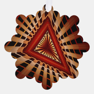 3D Fantasy Network Modern Fractal Graphic Design Ornament Card