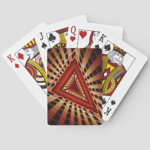 3D Fantasy Network Modern Fractal Graphic Design Playing Cards