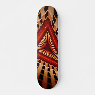 3D Fantasy Network Modern Fractal Graphic Design Skateboard