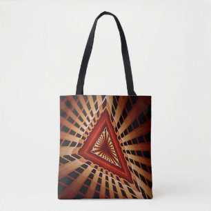 3D Fantasy Network Modern Fractal Graphic Design Tote Bag