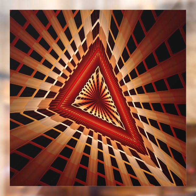 3D Fantasy Network Modern Fractal Graphic Design Window Cling (Sheet 2)