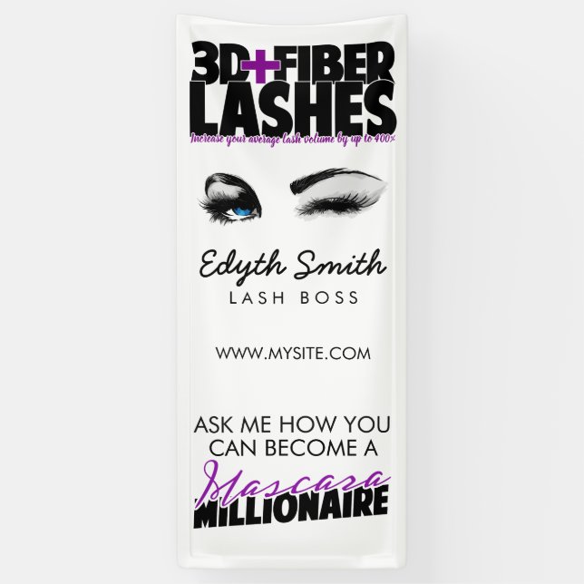 3D + Fibre Lashes Banner (Vertical)