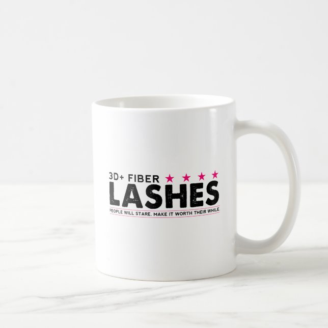 3d + Fibre Lashes Coffee Mug (Right)
