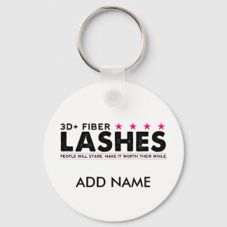 3d Fibre Lashes Personalized Keychain