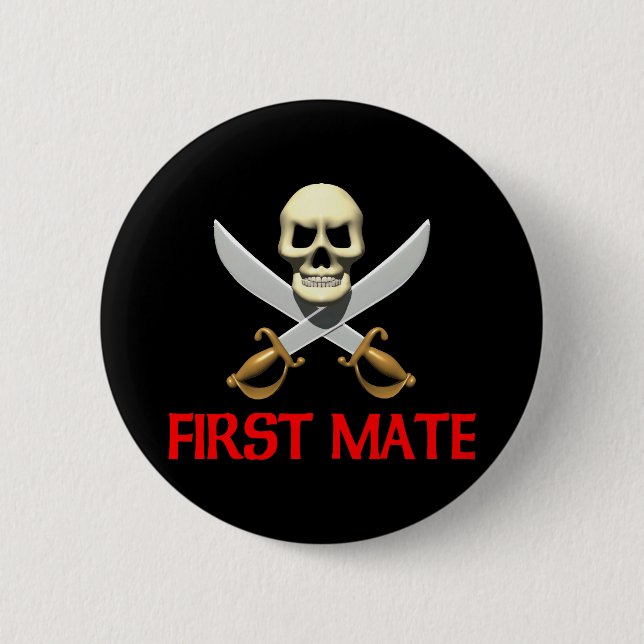3D First Mate 2 Inch Round Button (Front)