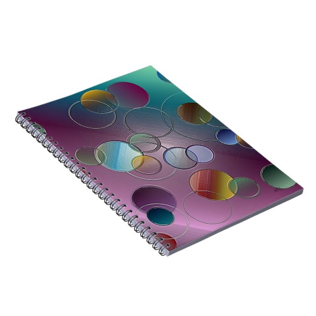 3D Floating Circles Notebook (Right Side)