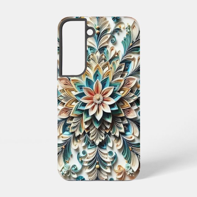 3D Floral Design Samsung Galaxy S22 Case (Back)