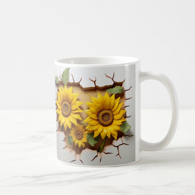 3D Floral Mug (Droite)