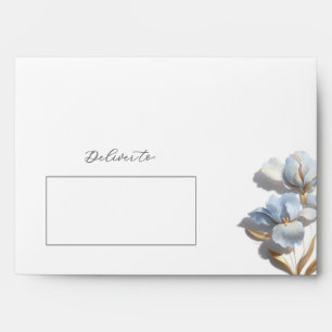 3D Floral Stylized Lily Wedding Envelope