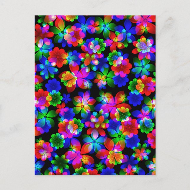 3D Flowers Bouquet by Valxart.com Postcard (Front)