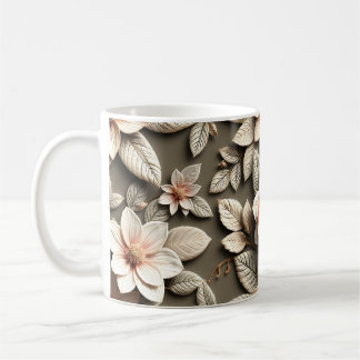 3D Flowers Coffee Mug