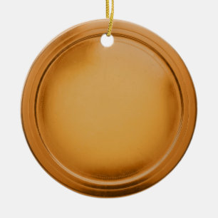 3D Foil Seal Elegant Excellence Award Medal Bronze Ceramic Ornament