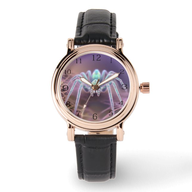 3D Fractal Art Spider, Watch (Front)
