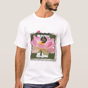 3D Framed Adorable Baby Squirrel On Flower T-Shirt
