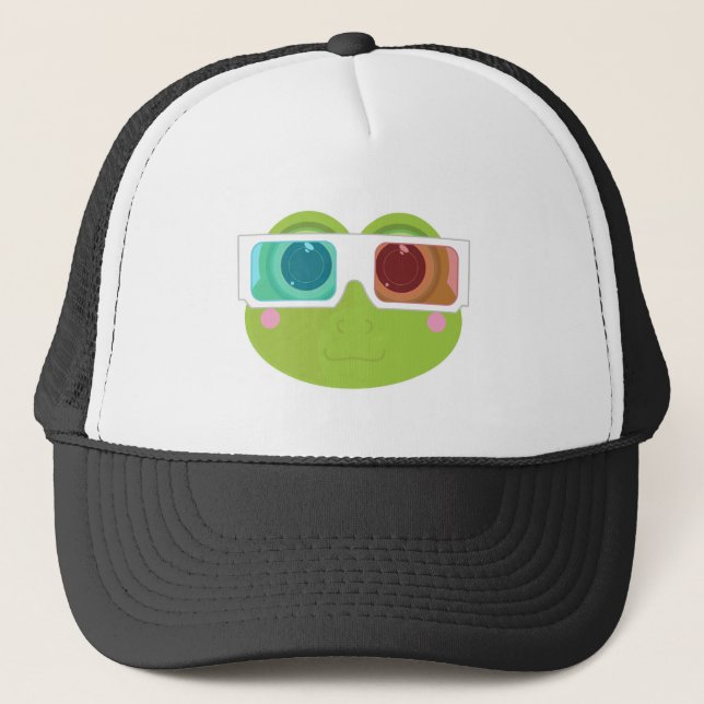 3D Frog (2) Trucker Hat (Front)